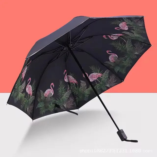 Blue Sky Umbrella – Anti-UV Folding Parasol with Cloud Print for Men & Women