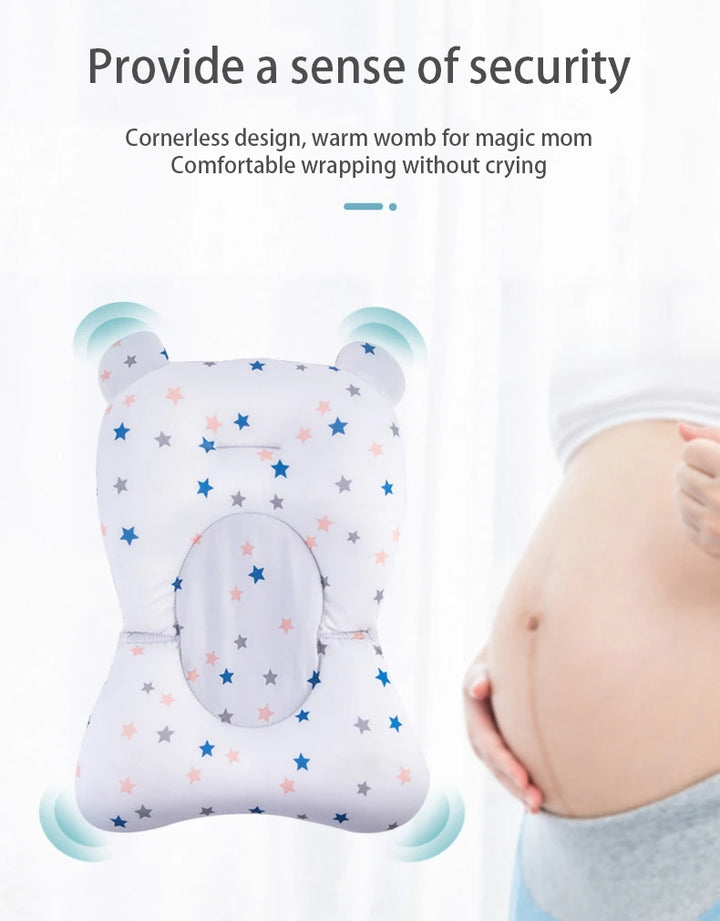 Baby Bath Support Pad – Foldable, Floating & Adjustable Cushion for Newborns