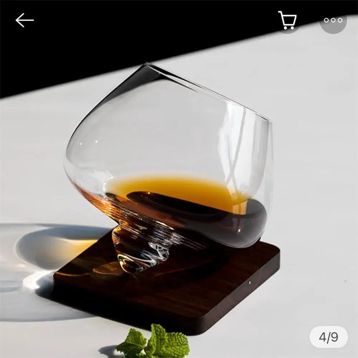 Whiskey Wine Glass Rotating