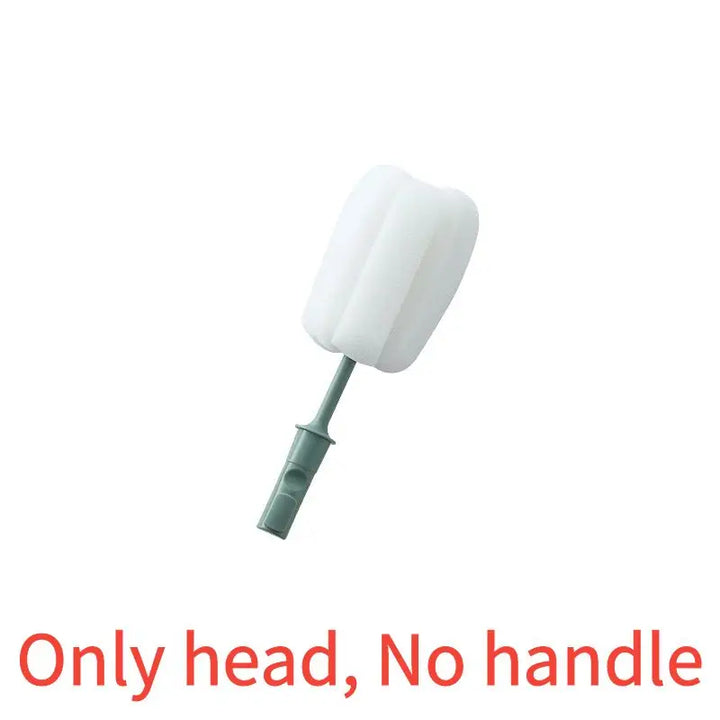 360 Degree Rotating Handheld Bottle Brush Set Soft Food Grade Head for Baby Pacifier Cup Nipple Cleaning 0-6m to 4-6y