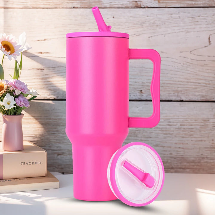 40Oz Tumbler Replacement Lid Flip Straw Spill Proof Resistant BPA Free Reusable Spray Proof Cover for Stanley Cug