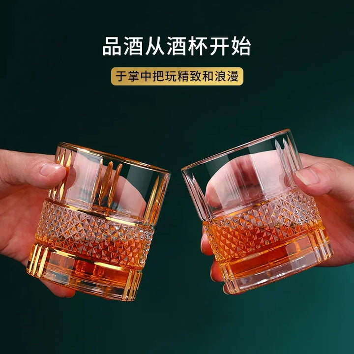 A fine European-style whiskey glass