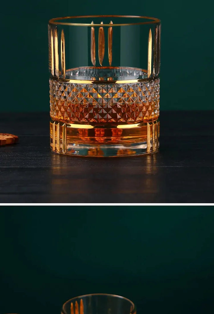 A fine European-style whiskey glass