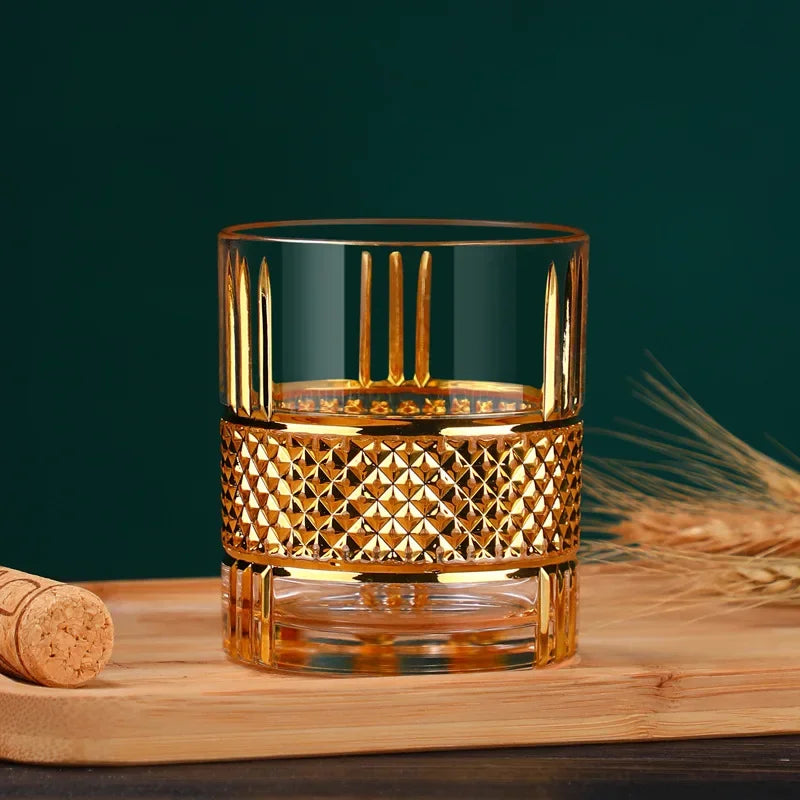 A fine European-style whiskey glass