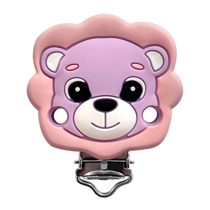 Lion Baby Teether Set – 1/3/10pcs Silicone Beads & Pacifier Chain