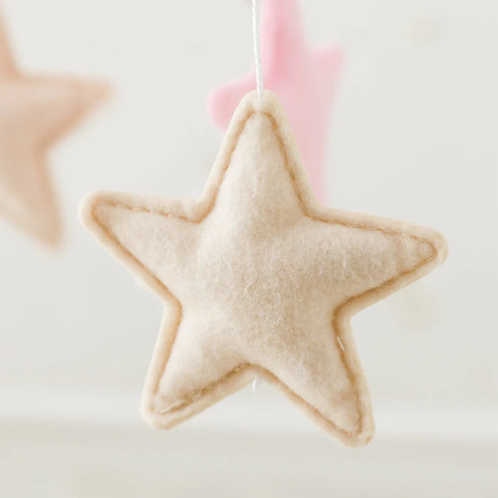 Cartoon Bear Crib Mobile – Soft Felt Music Bell for Newborns