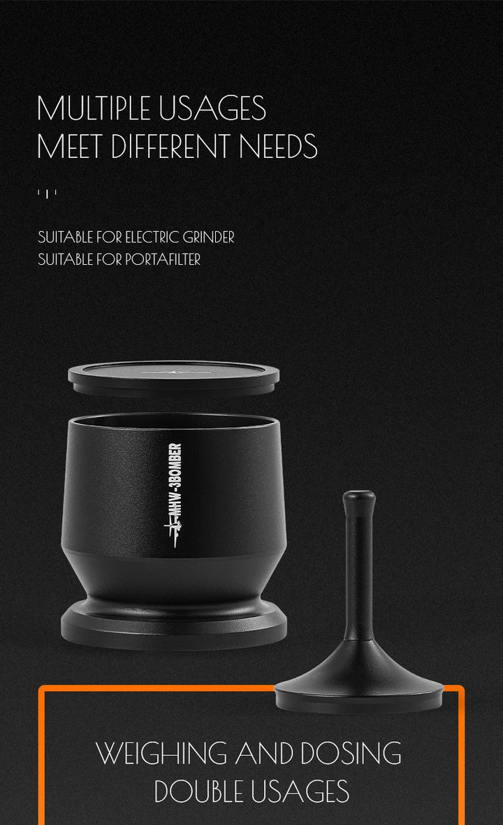 MHW-3BOMBER Espresso Dosing Cup with Stirrer