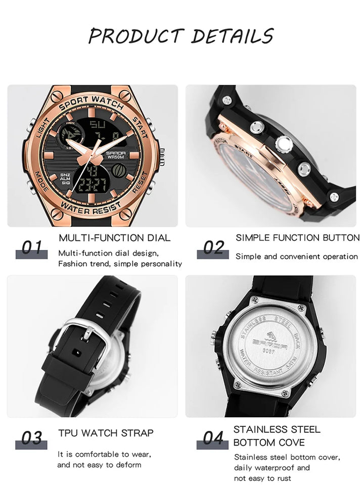 SANDA Girl Electronic Watch