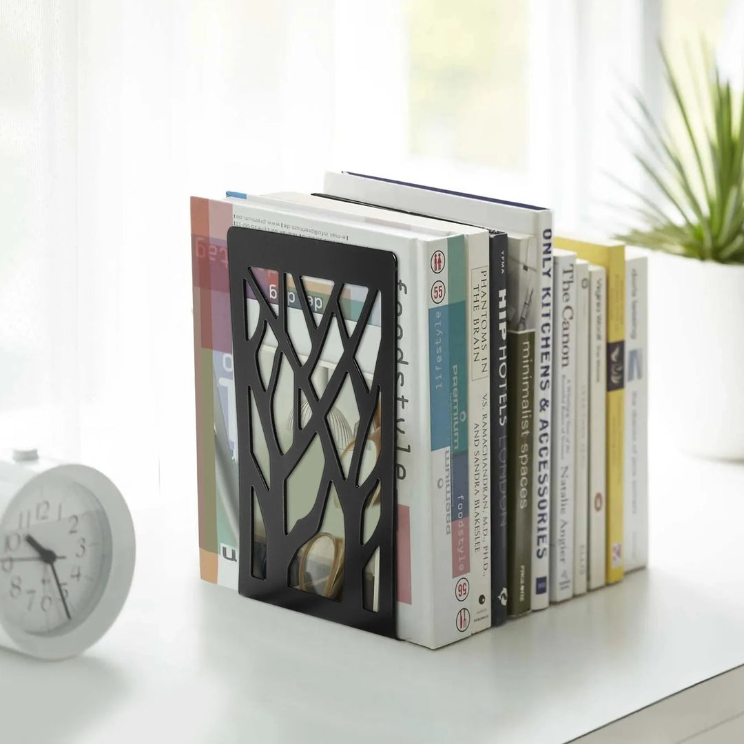 A89Q Metal Bookends Heavy Duty Book Ends for Office Desk Book Shelf Holder Home Bookend Supports