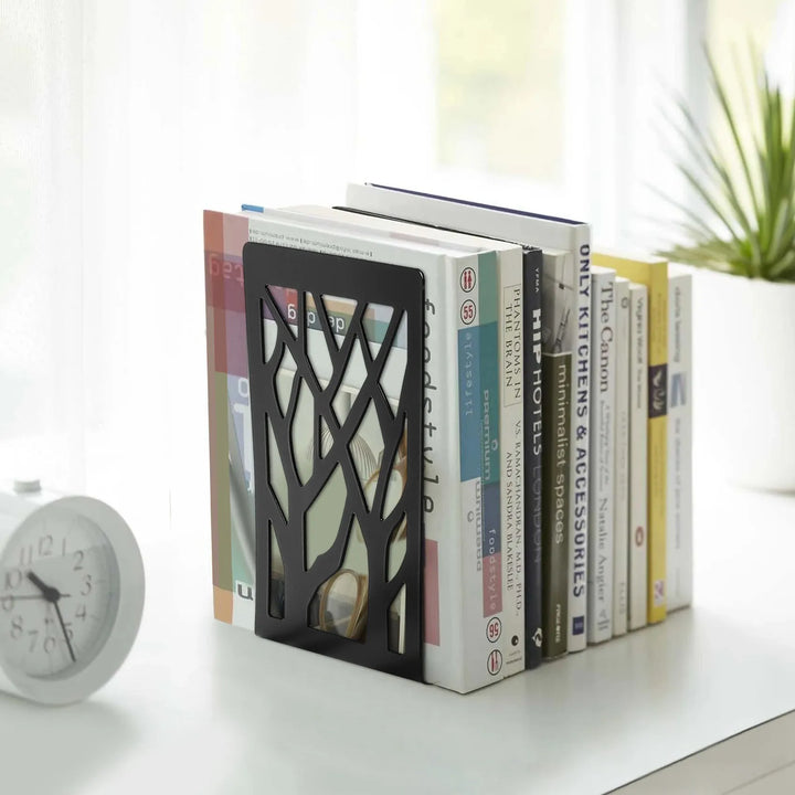 A89Q Metal Bookends Heavy Duty Book Ends for Office Desk Book Shelf Holder Home Bookend Supports